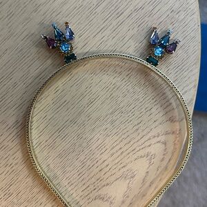 TOVA Gold Headband with Jewel Accents